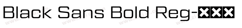 Black Sans Bold Reg字体转换